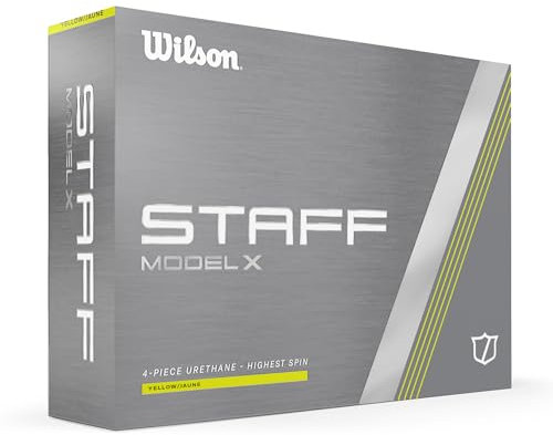 Wilson Unisex-Adult Staff Model X Golfball, Yellow, No Size