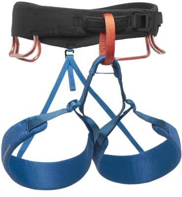 Black Diamond Mens Momentum Rock Climbing Harness, Kingfisher 24, X-Small