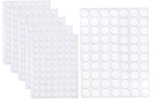 JCUGSBS 420 Pièces Ruban Double Face Transparen, Point de Colle 10mm/20mm, Colle Ballon,Rond Points Adhésifs Autocollant, Adhésif Amovible Ruban Sans Trace pour Décorations de Fête, Bricolage, Maison
