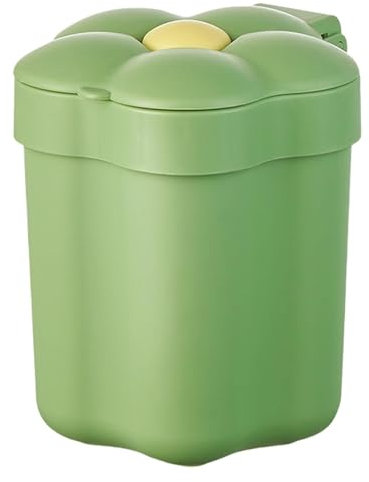 GkgWuxf Pattumiera da tavolo, piccola pattumiera per scrivania,Cestino gettacarte da scrivania Flower | Pattumiera da appoggio, pattumiera da bagno da appoggio con coperchio per casa, cucina,