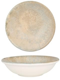 Bonna Placa de servicio - Luz - Porcelana - 13 cm (220cc) - juego de 2