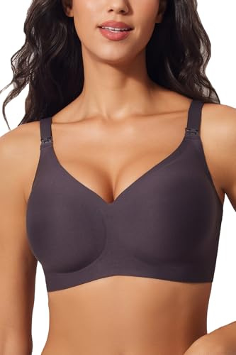ZUMIY Soutien-Gorge d'allaitement pour l'allaitement, Soutien-Gorge de Grossesse Ultra Doux et Confortable, sans Couture, Bretelles Larges Réglables, Coussinets Amovibles