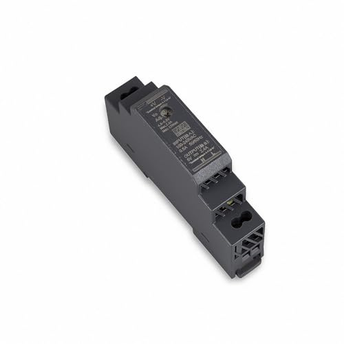 HDR-15-5 LED Netzteil Trafo Hutschienen-Netzteil (DIN-Rail) Mean Well HDR-15-5 5V/DC 12W Transformator für LED Beleuchtung, schwarz