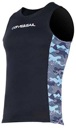 rockible Wetsuit Vest, Scuba Tops, Water Sports, 2mm Neoprene Swimsuit, Diving Sleeveless Vest,Wet Suit Vest Jacket for Workout,Diving