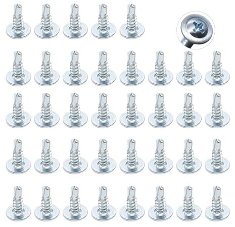 M4.2 * 13mm-200 PCS Viti Autofilettanti per Lamiera, Testa rotonda Viti Autoperforanti, per il Fissaggio di Lamiere