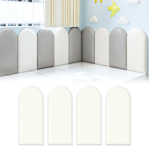 Panneaux muraux 3D auto-adhésifs polyuréthane imperméables pour chambre d'enfant panneaux rembourrés à suspendre tête de lit coussin beige