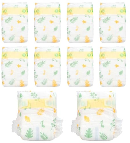 10-Pcs Reborn Baby Doll Diapers for 18-22 Inch Newborn Reborn Baby Doll Clothes Accessories