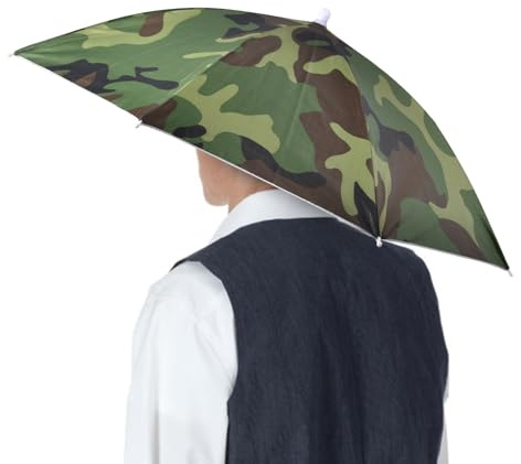 Sombrero Paraguas De Cabeza, Gorro Paraguas De Cabeza, Impermeable Y Reutilizable, Sombrero De Paraguas Manos Libres, Sombrero De Paraguas Ajustable Con Banda Elástica, Para Adultos, Niños