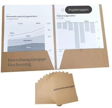 A4 Kraft Paper Document Folder, L-shaped Double Page, Application Folder for Presentations, Documents (6)