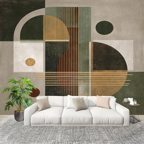 Carta Da Parati Artistico Fotomurale Geometrico Creativo Moderno Poster Gigante Da Parete Per Camera Da Letto, Soggiorno,Corridoio Minimalismo Decorazione D'interni Murale 400x280 cm