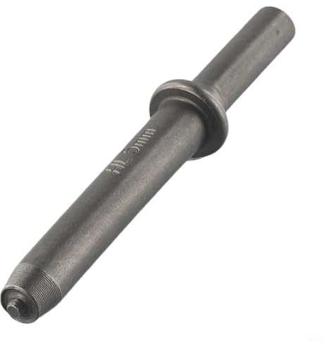 Yuanpgky Accesorio de cabeza de remache neumático para remaches huecos y sólidos, accesorio de cincel de martillo de aire resistente en acero de alto carbono tratado térmicamente, compatible con