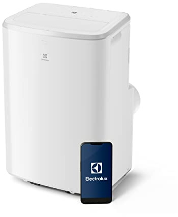Electrolux 600 Condizionatore portatile Caldo/Freddo EXP26U339HW Comfort, 64 db, connesso, leggero e compatto, gas ecosostenibile R290, bianco, raffreddamento e riscaldamento