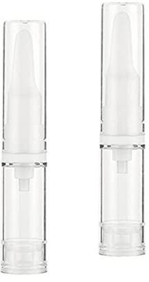 predolo 2 Pack Lotion Pump Bottles, Travel Pump Bottles, Liquid Foundations, Portable Sample Packaging, 10ml