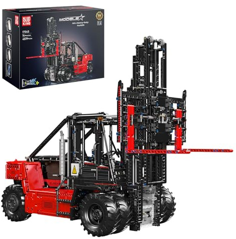 Mould King 17045 Technic Blocs de Construction de Chariot Élévateur Télécommandé Robuste Jouet de Chariot Élévateur avec Moteur Convient aux Adultes de 14 Ans et Plus (4579 Pièces)