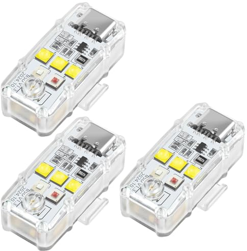 Led Drohne Licht Beleuchtung for DJI Lito 1 X1,Flip,Neo,Mini 5 4K 2 3 4 Pro SE,Air 3S 3 2 2S,Mavic 4 3 2,Spark,FPV,Avata,EVO,Strobe Light,Night Flying Anti Collision Blinklicht Accessories(3 Stück)