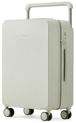 TUPLUS Koffer Trolleys Leicht PC Reisekoffer mit 4 Rollen Hartschalenkoffer ABS Rahmen Rollkoffer Reißverschluss TSA-Schloss,Impression Classic Plus,67.5cm-61L,GRÜN