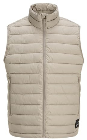 JJ rebel Jrebgazing Light Padded Body Warmer, Cashew Roasted, XXL Hombres