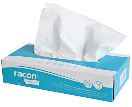 4000 Stück Kosmetiktücher, 2-lagig | Zellulose, weiß, L: 20,5cm, B: 19,5cm, 100 Stück/Packung, Kosmetiktücher, Taschentücher-Box, Kosmetiktuchbox