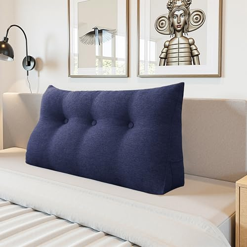 LELEFIDO Cuscino da Lettura – Cuscino da Lettura per Letto e Divano, Supporto Schiena, Federa Rimovibile, Cuscino a Cuneo per Comfort e Sostegno Ottimali