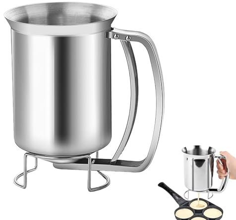 Dispenser per Pasta per Pancake, Dosatore Impasto Pancake, Dosatore Impasto Muffin, Dosatore Pancake Shaker, Utensili da Cucina per Cuocere Torte, Cupcakes, Crepes, Waffle, Pancake
