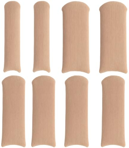 tiyiyok 8 Pièces Protection Orteils, Orteils en Nylon Découpable, Capuchon Orteil, pour Soins pour Les Doigts De Pieds, pour Cors, Ampoules, Callosités, Orteils et Doigts