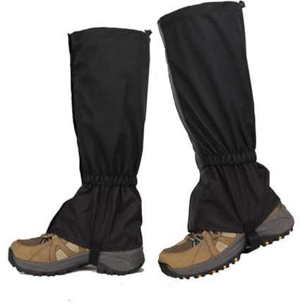 Merzio Waterproof Hiking Gaiters for Men and Women, Lightweight Snow Leg Gaiters, Adjustable Boot Gators Chaps for Walking, Skiing, Climbing, Hunting and Outdoor Mountain Snow