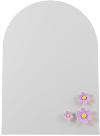 GATHINESS Tablero Magnético de Mensajes, Pizarra Magnética de Sobremesa con Soporte de Caballete, Metal, con Imanes Flor, Organización y Escritura Suave, para Oficina y Trabajo Manual