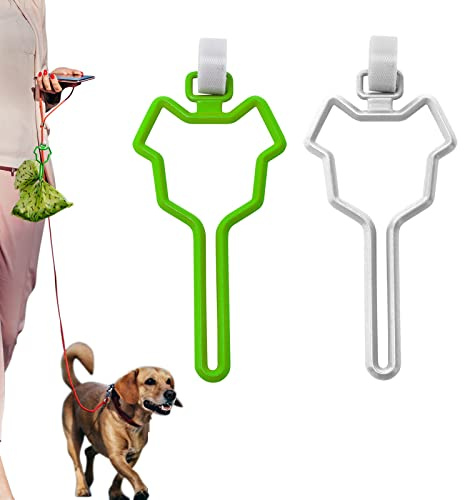 2 Pack Poop Bag Holder for Leashes, Hands Free Waste Bag, Traction Rope Dispenser Compatible Accessories Pet Supplies for Walking Outdoor