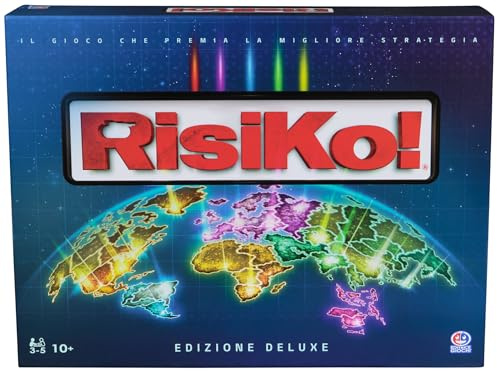 Editrice Giochi, Risiko Edizione Deluxe, Giochi in Scatola, Giochi di Società e Strategia per Famiglia e Amici, Giochi da Tavolo per Adulti e Bambini, da 3 a 5 Giocatori, 10+ Anni