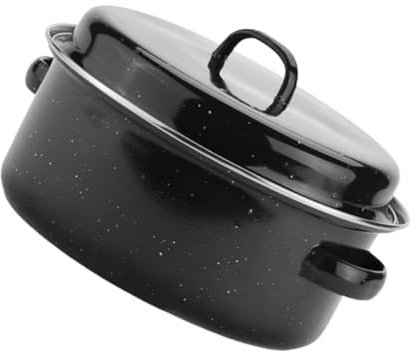 LABRIMP Süßkartoffeltopf Induktions-bräter Backofen-bräter Bräter Aus Granit Truthahn-kochpfanne 24 Cm Großer Emaille-grilltopf Granit-bräter Truthahnkocher Eisen Küchenwaren Koreanisch