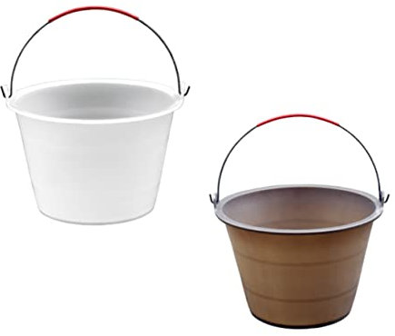 DOITOOL Seau À Ciment En Plastique Robuste Et Épais Pour Chantier De Construction - Stockage Pour Usage Extérieur