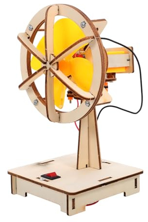 Toddmomy Kit De Ciencias Educativas y Electricidad para Niños, Ventilador Eléctrico Experimental Pequeño, Juguete DIY De Montaje Manual, Proyecto Stem para Aprendizaje Práctico y Obsequio Educativo