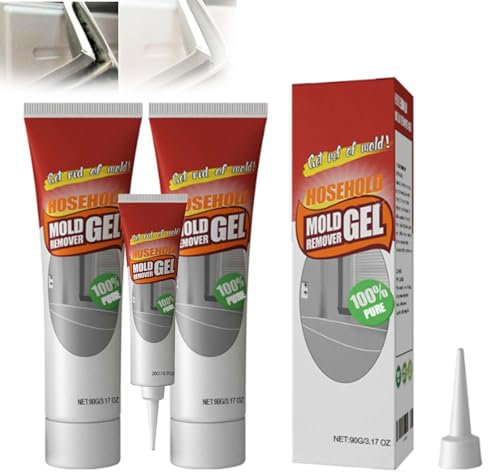 Gel dissolvant de moisissure, gel de nettoyage domestique puissant pour les espaces de carrelage de salle de bain et de cuisine, nettoyage des murs, formule sûre qui n'endommage pas les espaces de