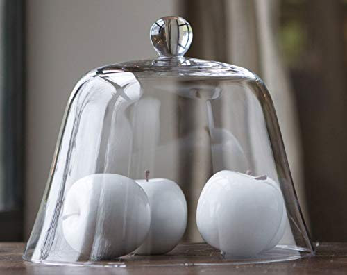 Visiodirect Lot de 2 Cloches Fromage en Verre - 26,7 x 20 cm
