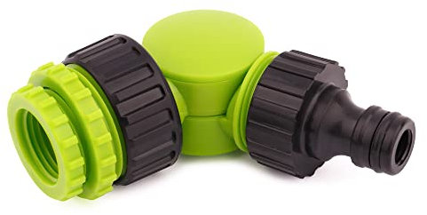 MIVOS Adaptateur Rotatif et Orientable pour Robinets avec Filetage 1/2 3/4 1” - 360° - Connecteur de Robinet avec Raccord Rapide pour Connecter Tuyau d'Arrosage - Raccord de Robinet 3 en 1