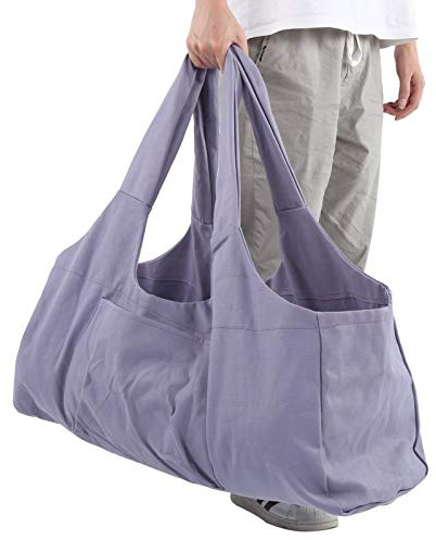 SOONHUA Supporto per tappetino da yoga,Yoga Mat Tote,Grande tappetino da yoga Sling Carrier con tasca laterale Accessorio Yoga, Viola, moda