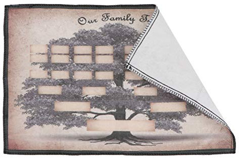LIFKOME 1 Stück Einfaches Stammbaumdiagramm Genealogisches Baumbild Filigrane Heimdekoration Zeigt 6 Generationen Leeres Diagramm Zum Personalisieren