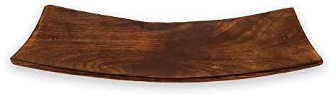 LAMARE - Porta Incienso de Madera Tropical para Varillas – Hecho a Mano – Quemador y recogedor de Cenizas Artesanal – 100% ecológico - Bilbao 30,5 x 9,5 x 4 cm