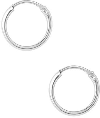 Aros plata mujer de 30mm - Pendientes mujer plata de ley 925 que se envían en una cajita ideal para regalo - Aretes finos de 1,5mm de ancho (30mm)