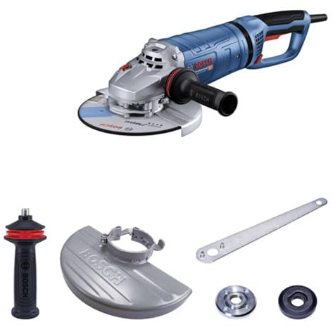Bosch Professional Winkelschleifer GWS 27-230 JR (Leistung: 2.700 W, Scheiben-Ø: 230mm, mit KickBack Control und Vibration Control, inkl. Schutzhaube)