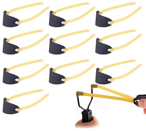KHDULQ Tirachina Profesional 10 Piezas Tirachinas Profesional Caza Goma Tirachinas Gomas para Tirachinas Gomas Elasticasgomas Tirachinas Profesional Adapta Mayoría Tirachina（Tirachin no Incluido）
