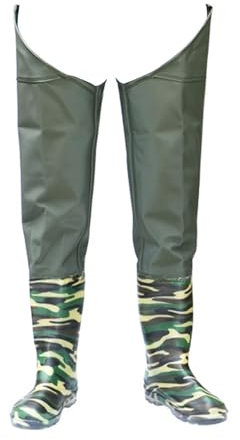 JCWGLY Watstiefel Watstiefel Für Herren Und Damen Zum Angeln Und Jagen Leichte wasserdichte Hüftstiefel Mit Rutschfester Außensohle Watstiefel(47 EU)