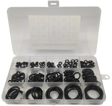 200Pcs O-Rings Gasket 15 Size Rubber Washers Seals Assortment Set Assorted Electrical Gasket Rings Insulating