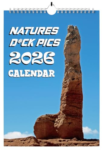 Calendario Divertente 2026, Regali Scurrili per Babbo Natale Segreto per Donne o Uomini, Idee Regalo Divertenti per Natale da Appendere al Muro Pianificatore Mensile (Multicolore-Naturale D)