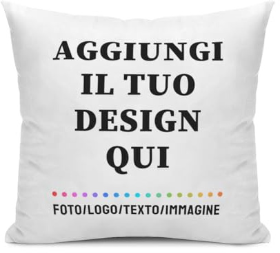 Federe Personalizzata – Aggiungi Il Tuo Con Foto Testo Nome Logo Personalizzate Federe Cuscini Morbida E Resistente Copricuscini Federa Cuscino Regalo Di San
