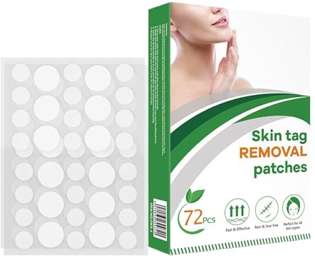 Cerotti Per Verruche | Adesivi Sottili E Naturali - 72 Pezzi per Verruche, Nei, Fibromi e Macchie | Viso Piedi Braccia Dita Gambe Uso Quotidiano Viaggio Casa Adulti Donne Uomini