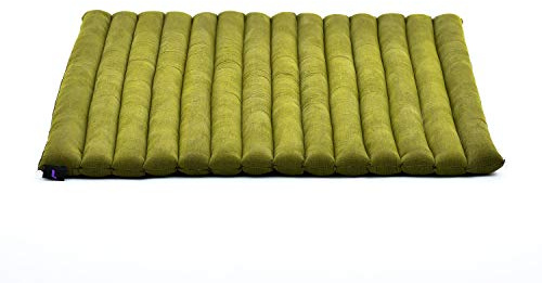 Leewadee Zabuton Esterilla Meditación 70 x 70 cm - Kapok Cojín Suelo Yoga Zen Seiza