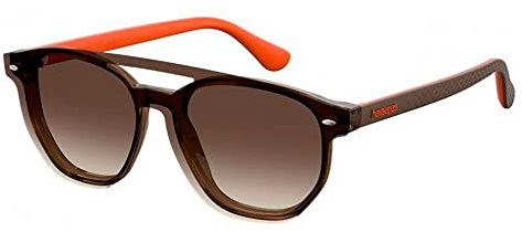 Havaianas UBATUBA/CS Sunglasses, BRWNORANG, 51 Unisex-Adult
