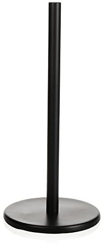 COM-FOUR Portarotolo da cucina in piedi – Porta rotolo di carta per la cucina – Porta rotolo in metallo – Porta rotolo da cucina senza foratura, 32 cm (01 pezzo)