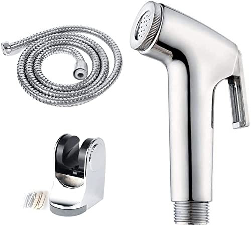 Ruimou Handbrause-Set, Bidet-Sprüher für WC, Hand-WC, Bidet-Dusche, Edelstahl-Schlauch, Kombination im Waschraum